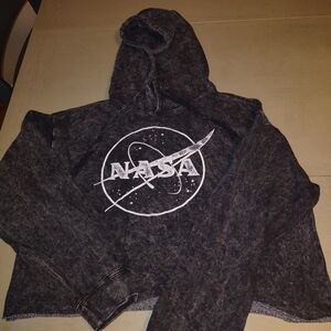 Womens NASA Crop Hoodie